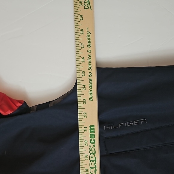 Tommy Hilfiger  Packable Sleeve and Hood Jacket Vest sz XL Navy Pre-owned - Picture 14 of 15